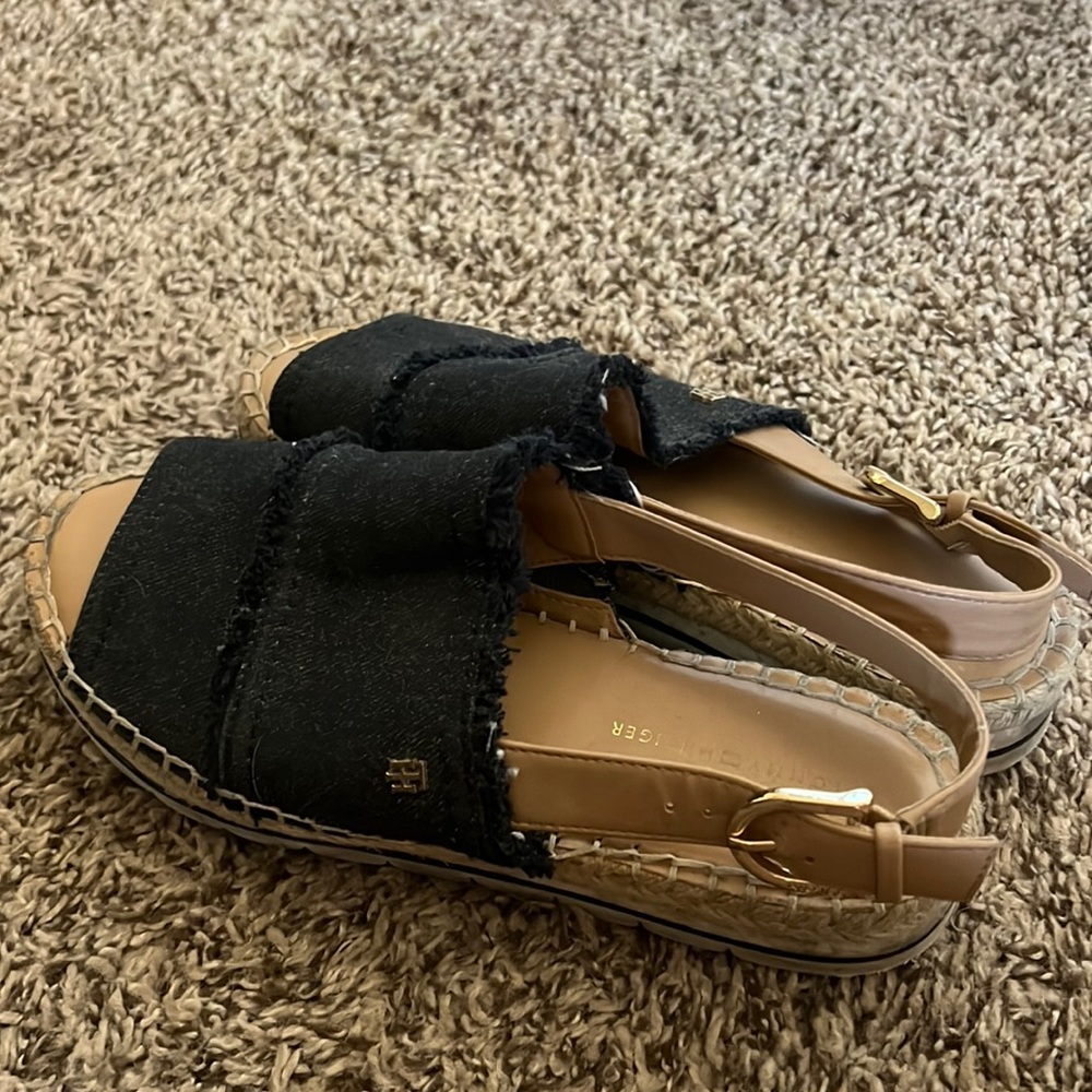 Tommy Hilfiger dark denim sandals